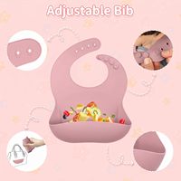 Ensemble de vaisselle pour bébé en silicone, écologique et personnalisable, comprenant un bol, une assiette, une tasse d'apprentissage, une fourchette et une cuillère en acier inoxydable