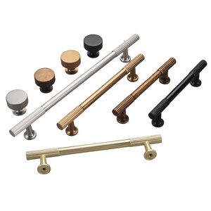 Oukali Modern Bedroom Bathroom French Furniture Cabinet Handles Kitchen <b>Drawer</b> Dresser Zinc Alloy Tea <b>Gold</b> Knob <b>Pull</b> Handles - Product Image 1