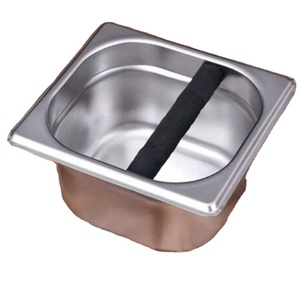 Residue Bucket Grind Waste <strong>Bin</strong> Knocking Bucket Coffee Knock Box Coffee Grounds Container Box Stainless <strong>Steel</strong> Barista Coffee - Product Image 3