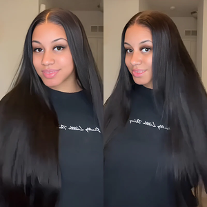 Peluca Frontal de Encaje 13*4 de Cabello Humano Indio <span class=keywords><strong>en</strong></span> Bruto al por Mayor Nuocheng con 180% de Densidad, Lacia Natural, Sin Pegamento - Product Image 4