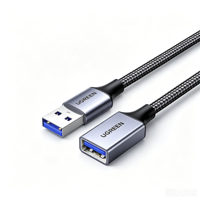 UGREEN L510 Kabel Ekstensi USB3.0 Berbahan Nilon Kepang 5Gbps Transfer Data Cepat USB Extender Grosir Pasokan Massal