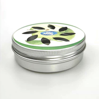 60ml 80ml 100ml 150ml Conteneur de parfum solide Air pur Conteneur en métal de Cologne solide Boîtes en aluminium exquises avec trous