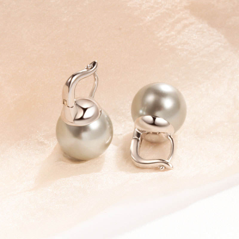 12mm Light Gray White Gold