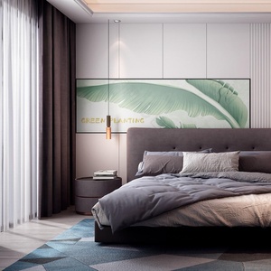 Panel de Pared de Fibra de Bambú con Diseño Floral, Reflectante a los Rayos UV, Moderno, Resistente al Fuego y al Agua, para Apartamentos, Talleres y Gimnasios - Product Image 4