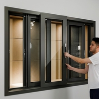 Ventana Corredera de Aluminio con Doble Acristalamiento Insonorizado, 3 Rieles, Rotura de Puente Térmico