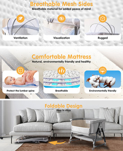 Cuna Premium para Bebé, Portátil, Plegable, Multifuncional, Segura, Convertible en Cama Grande para Recién Nacidos e Infantes de 0 a 36 Meses, Diseño Moderno - Product Image 6