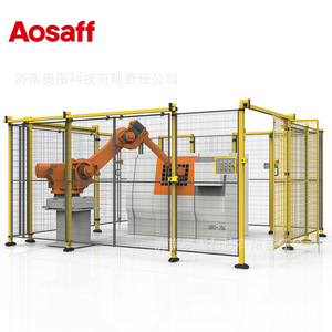 Aosaff Robot Protection Fence Low Carbon Steel <b>Wire</b> Mesh 100x20 Powder Coated Workshop Isolation <b>Net</b> - Product Image 1