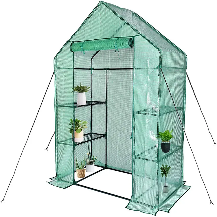 PE แบบพกพาเรือนกระจก All Season ในร่มกลางแจ้ง Mini Home ต้นกล้า Nursery Greenroom Winterized พืชสวนเรือนกระจก