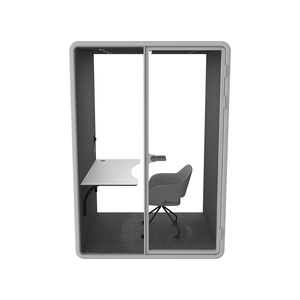 Durable Soundproof Phone Booth Ergonomic Acoustic Office Pod Indoor Portable Cabin with LED Lighting - Product Image 1