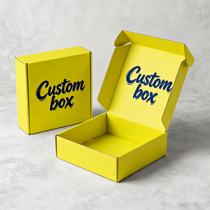 Emballage cosmétique jaune de luxe, design de couleur vive, boîte cadeau de maquillage, boîte d'emballage personnalisée avec logo, présentoir de produits de beauté - Product Image 5