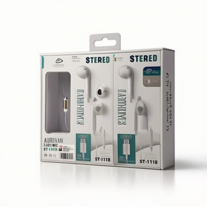 Auricolari Stereo con Microfono ST-1118 12U Cuffie Cablate per Musica 12 Pezzi - Product Image 1