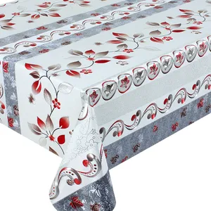 Latest Design Rectangular Spandex Sequin Environment Non-Woven Plastic PVC Tablecloth