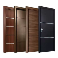 Porte fantôme magique design moderne en bois massif système coulissant intérieur en bois matériel de rail caché surface finie pour chambre à coucher