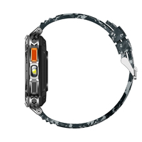 Montre connectée Direct Factory 2.01" écran HD grand format, 128 Mo de mémoire, 5 cadrans, 6 modes de menu, appels Bluetooth, étanche IP68, tracker sportif