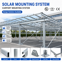 Cadre de montage solaire en aluminium, support solaire en aluminium pour projets d'ingénierie solaire sur toit et au sol