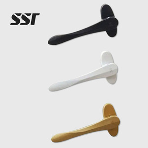 Poignée de porte pliante moderne en alliage de zinc et acier inoxydable, résistante à la rouille, à commande tactile ambidextre, installation facile, pour fenêtre à battant - Product Image 1