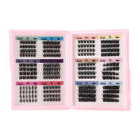 Pestañas en Racimo Sin Pegamento - 12 Estilos Autoadhesivos, Banda Ultrafina de 0.05mm, Pestañas de Volumen Naturales y Ligeras de 10-12mm, Fáciles de Usar para Principiantes