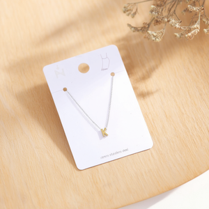 Cavigliera Angelina in Acciaio Inossidabile con Lettera K Placcata Oro, Gioiello Minimalista da Donna, Regalo di Moda - Product Image 4