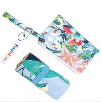 2021 Serviette de plage en bambou pour chien en polyester imprimé avec logo personnalisé avec pompon Offre Spéciale la fonction antimicrobienne d'été