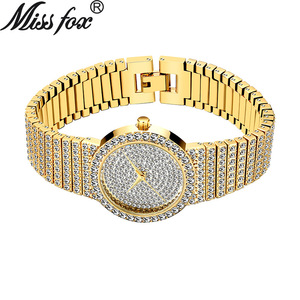 New Hot Selling Women's <b>Watch</b> Gold Diamond <b>Set</b> Waterproof Quartz <b>Watch</b> Manufacturer Direct Sales - Product Image 4