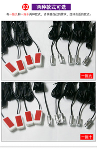 แถบแสง LED RGB รอบรถยนต์,โคมไฟสร้างบรรยากาศ8สีควบคุมผ่านแอปสำหรับตกแต่งภายในรถยนต์เลือกเพลงได้เองสายไฟเบอร์ออปติก8ม. - Product Image 3