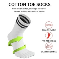 Chaussettes de yoga antidérapantes à cinq doigts pour femmes