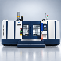 Nouveau centre d'usinage horizontal CNC automatique robuste BT50, fraiseuse de haute précision avec commande Mitsubishi pour métaux lourds