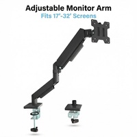 Support de moniteur ergonomique VESA 75x75-100x100mm, bras de fixation pour moniteur de bureau, pour moniteurs LCD LED de 17 à 32 pouces