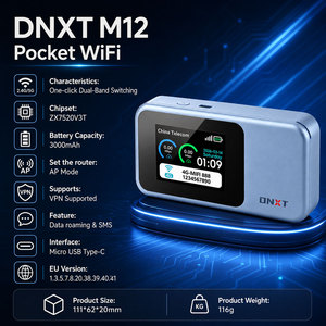 DNXT 4g Portable Wifi Router WiFi6 Mifi Pocket Wifi 2.4g&5.8g Mifi 4g Router with Sim AP Mode 4g Pocket Wifi Device for Trip - Product Image 2