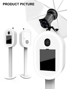 Machine de <span class=keywords><strong>photomaton</strong></span> professionnelle DSLR pour événements, avec coque ovale pour appareil photo reflex numérique, idéale pour les locations de fêtes de Noël - Product Image 4