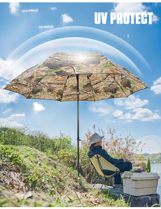 2026 nouveau mobilier d'extérieur demi-<span class=keywords><strong>tente</strong></span> <span class=keywords><strong>parapluie</strong></span> de pêche Camouflage couleur demi-étagère Camping <span class=keywords><strong>parapluie</strong></span> avec inclinaison - Product Image 4