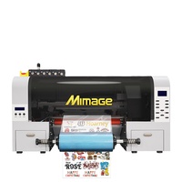 Impresora UV DTF A3 de 30 cm, Pegatinas UV 3D, Película PET de Cristal y Laminación Todo en Uno