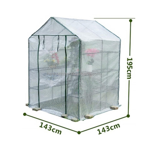Tienda de campaña de invernadero para el hogar, sala de crecimiento de plantas verdes de tomate para jardín, balcón, marco de acero resistente con cremalleras dobles - Product Image 2