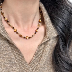 Collar de Clavícula con Cuentas para Mujer, Popular, Otoño Invierno, Estilo Ligero y Lujoso, Cadena para Suéter, Joyería Retro - Product Image 5