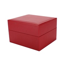 Boîte de rangement et de présentation pour montre individuelle de haute qualité, faite à la main en bois MDF, avec logo personnalisé en or, couleur personnalisée, certifiée