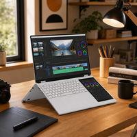 Nouvel ordinateur portable à double écran Intel Alder Lake OEM/ODM d'usine, 15,6 pouces, écran tactile IPS, avec Windows 11 Pro, 16 Go de RAM, SSD 512 Go/1 To