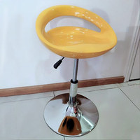 Vente en gros tabouret de bar moderne bon marché en plastique ABS chaise haute chaise de bar pivotante et réglable pour comptoir de petit-déjeuner de jus de fruits pour bar de cuisine