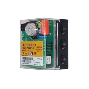 Caja de Control de Quemador Automática Resideo Honeywell DKG 972-N Mod.21, Controlador de Relé de Llama de Gas y Petróleo para Calderas Industriales - Product Image 1