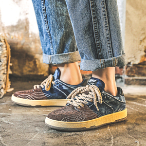 รองเท้าสเก็ตบอร์ดยีนส์แฟชั่นสำหรับผู้ชาย ผลิตตามสั่ง แบรนด์ส่วนตัว กำลังเป็นที่นิยม - Product Image 4