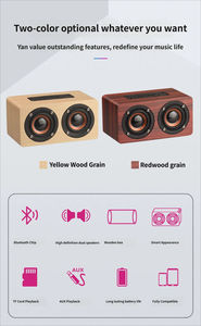 Altavoz Inalámbrico Portátil con Barra de Sonido de Madera, BT 5.0 Activo, Batería de 1200 mAh, Super Bajo Estéreo, Sistema Portátil - Product Image 4