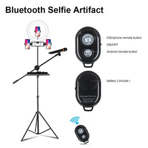 Nuevos productos anillo de luz autofoto con trípode con teléfono <span class=keywords><strong>celular</strong></span> soporte - Product Image 2