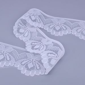 Encaje Floral de Nailon con Borde Pequeño, Color Blanco, No Elástico, para Ropa y Accesorios, para Bordado Decorativo en Zapatos y Bolsos - Product Image 3