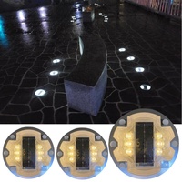 Piquets de signalisation circulaires solaires pour fabricants, en alliage d'aluminium, à encastrer sous terre, à haute intensité prismatique, alimentés par batterie