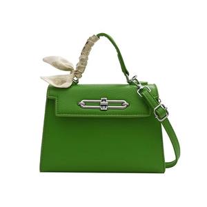 Sacs à main de luxe pour femmes 2025 avec foulard, poignée supérieure, bandoulière unique, mode, PU, couleur unie, sacs à bandoulière - Product Image 3