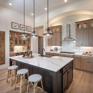 1601094584656 Armoire de cuisine en chêne blanc laqué sur mesure avec <span class=keywords><strong>colonne</strong></span> Roma - Product Image 6