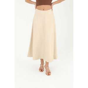 Elegante Falda de Satén con Paneles para Mujer, Cintura Natural, Tela Suave 18202ETK - Product Image 2