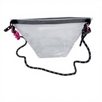 Sac de plage en filet de voyage en plein air, sac de rangement de grande capacité