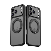 Coque de téléphone pour iPhone 18 Pro avec protection 360° °   Étui de protection antichoc avec support rotatif pour iPhone 18 17 16 Pro Max