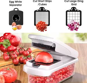 BPA Free <b>Multifunctional</b> Kitchen Tools Onion Slicer 13 in 1 <b>Vegetable</b> <b>Cutter</b> Shredder Hand Graters Fruit <b>Vegetable</b> Chopper - Product Image 5