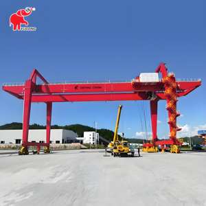 Hafen mit 20t 30t 40t 50t 60t RMG Doppelträgerschienen-Container portalkran mit Fernbedienung - Product Image 3